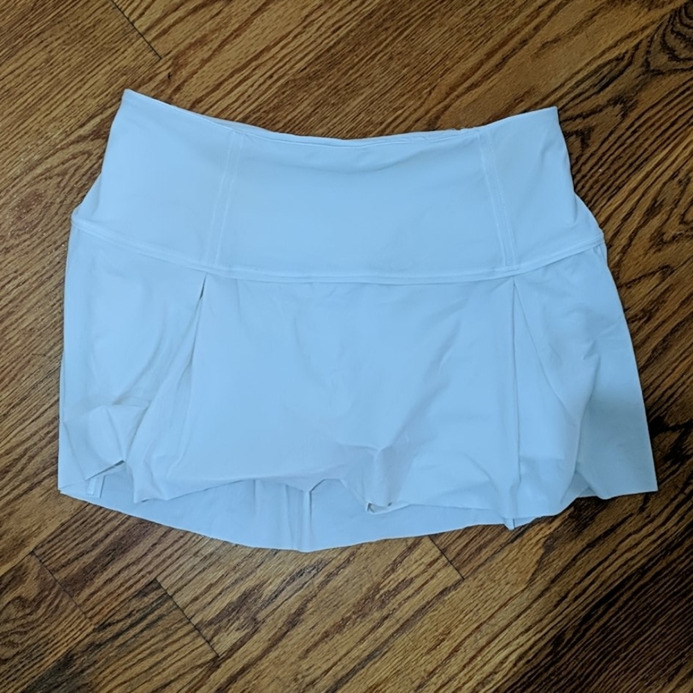 White tennis golf skirt